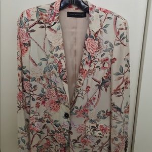 Flower print blazer from Zara